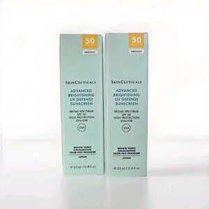 2 Pk SkinCeuticals Advanced Brightening UV Defense Sunscreen SPF 50 25ml/0.8oz